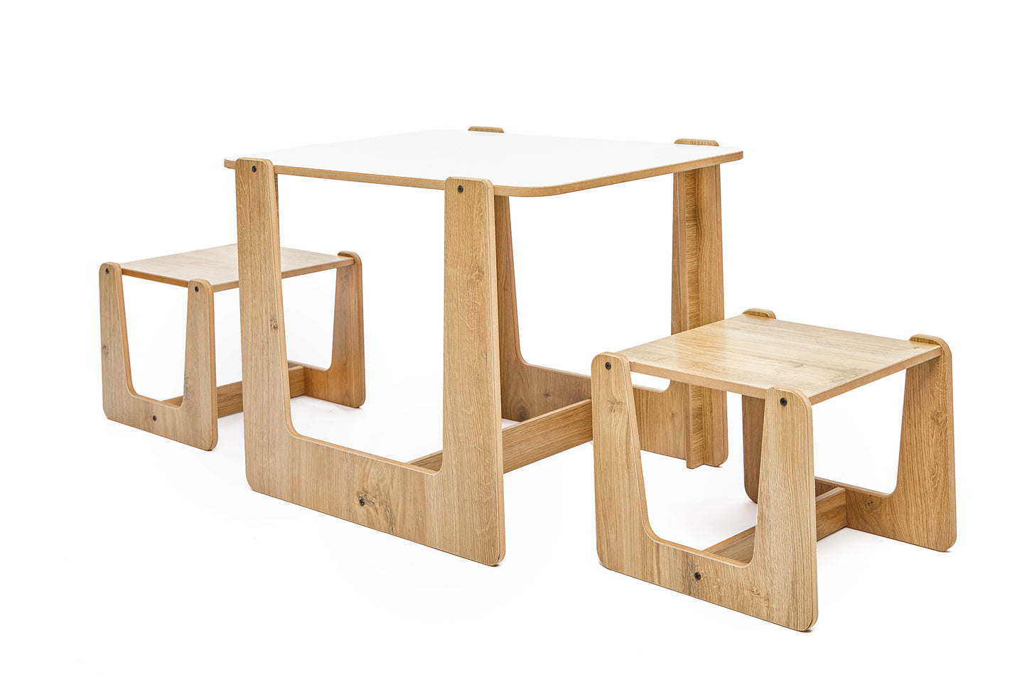 Kids Activity Table And 2 Stool Set | For Ages 0-4 (Crane)